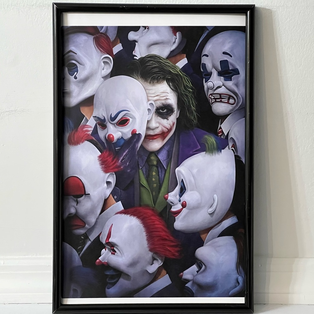The Dark Knight Joker Heath Ledger Art Poster